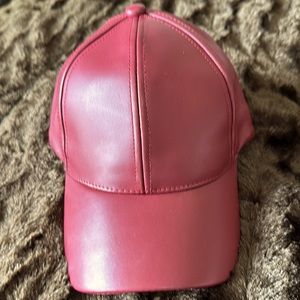 Faux Leather Hat